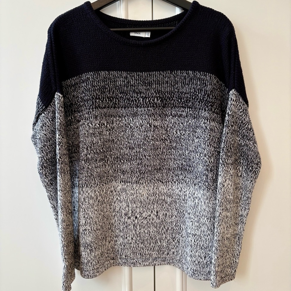 VINCE 100% Cotton Ombré Sweater